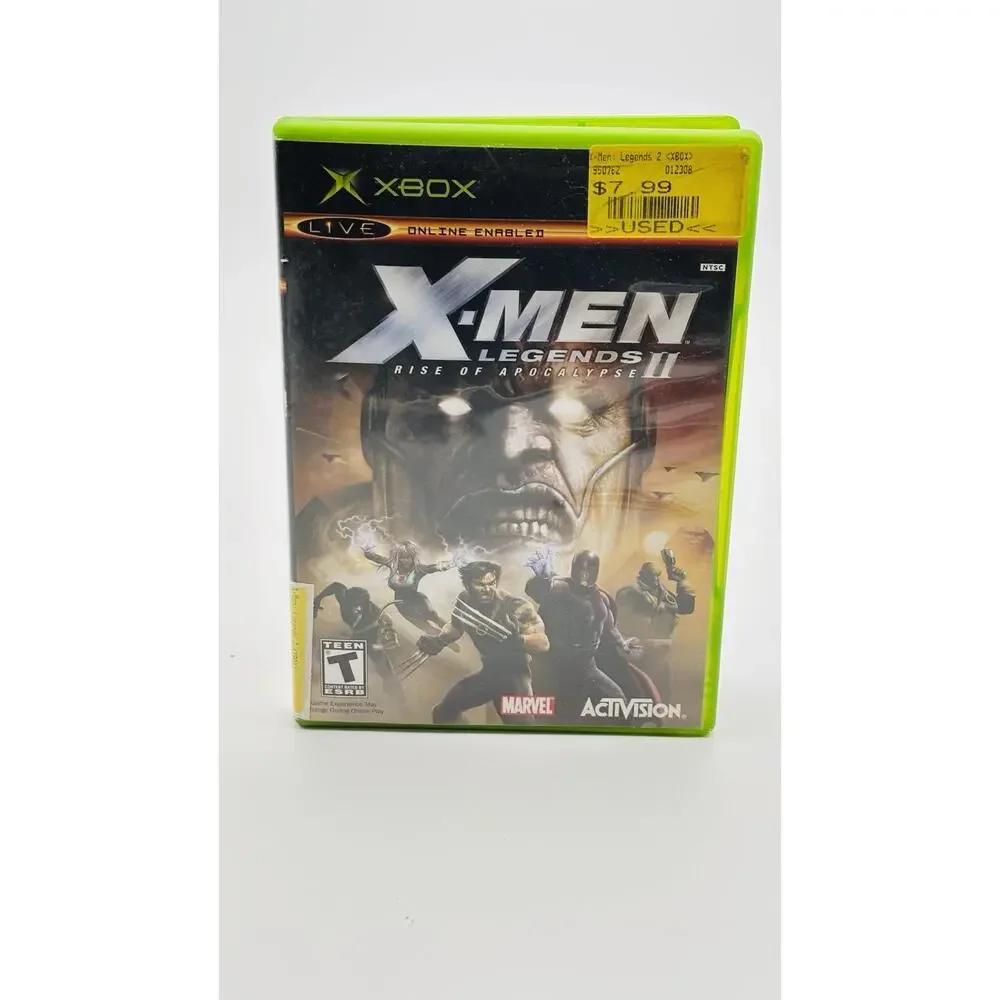 X-Men Legends II Rise of Apocalypse (Microsoft Xbox, 2005) CIB - Tested Works